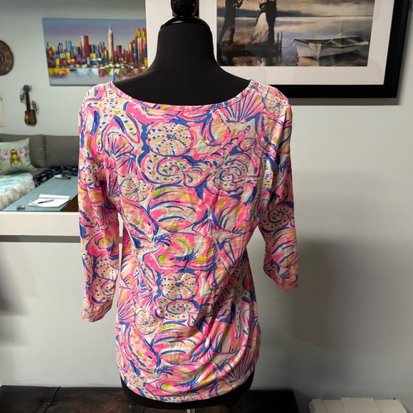 ❤️Lilly Pulitzer Starfish & Shell Tassel Top- Small - Picture 4 of 6